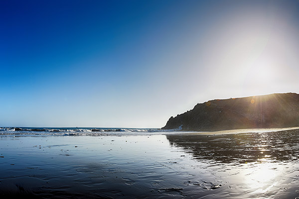 at this non-touristic beach, it is possible to shoot inside the atlantic ocean