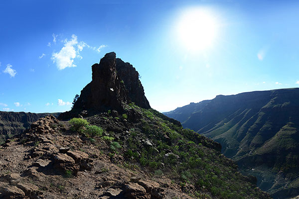 panorama over the mountains of Gran Canaria