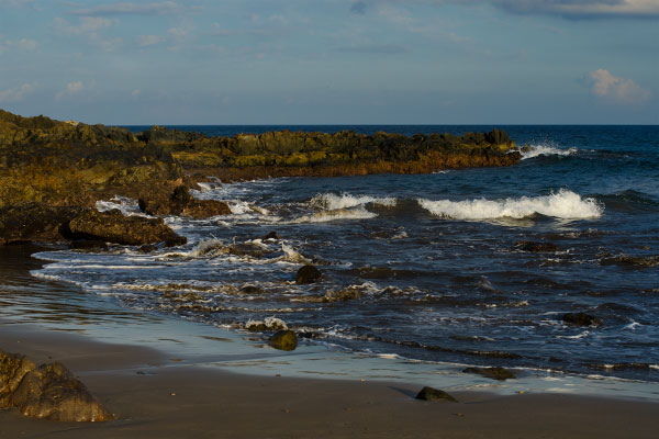 beautiful landscapes with rocks and ocean